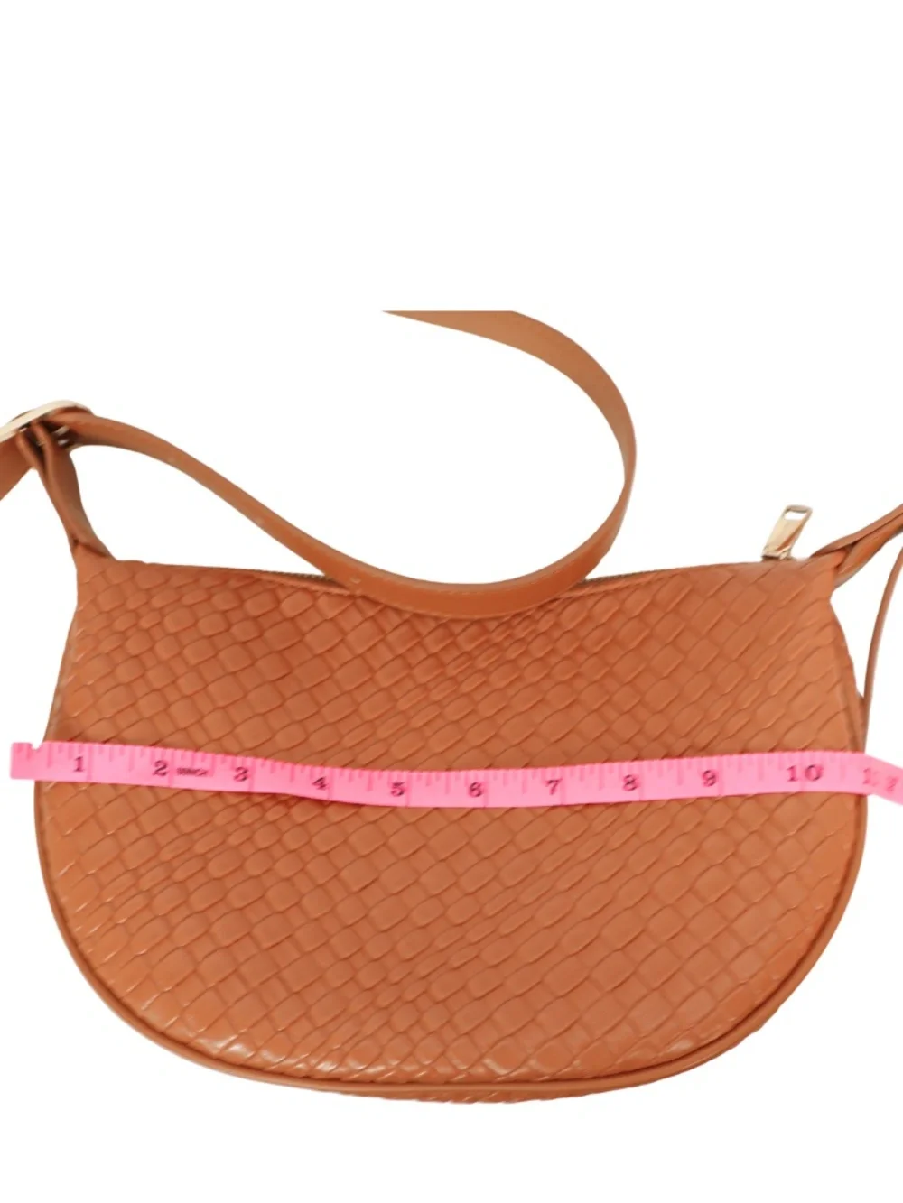 Bostanten Tan Leather Crossbody Shoulder Bag Neutral Everyday Purse